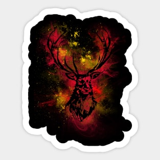 Abstract Deer Sticker